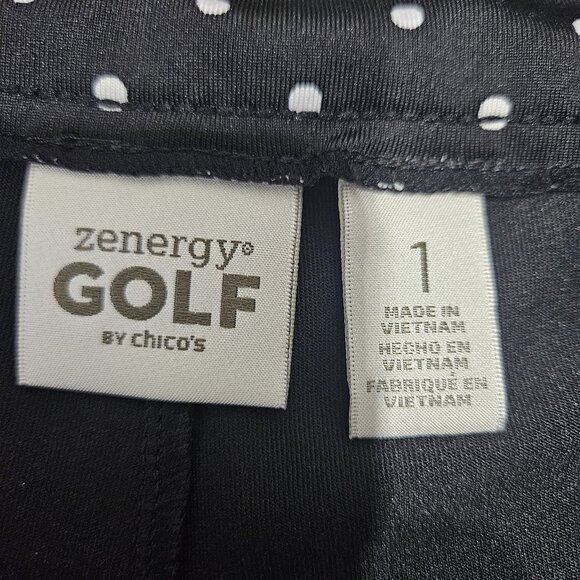 Chicos Zenergy Golf Skort Womens 1 Polka Dot Stretch Athletic Pocket Skirt Short - Picture 8 of 14